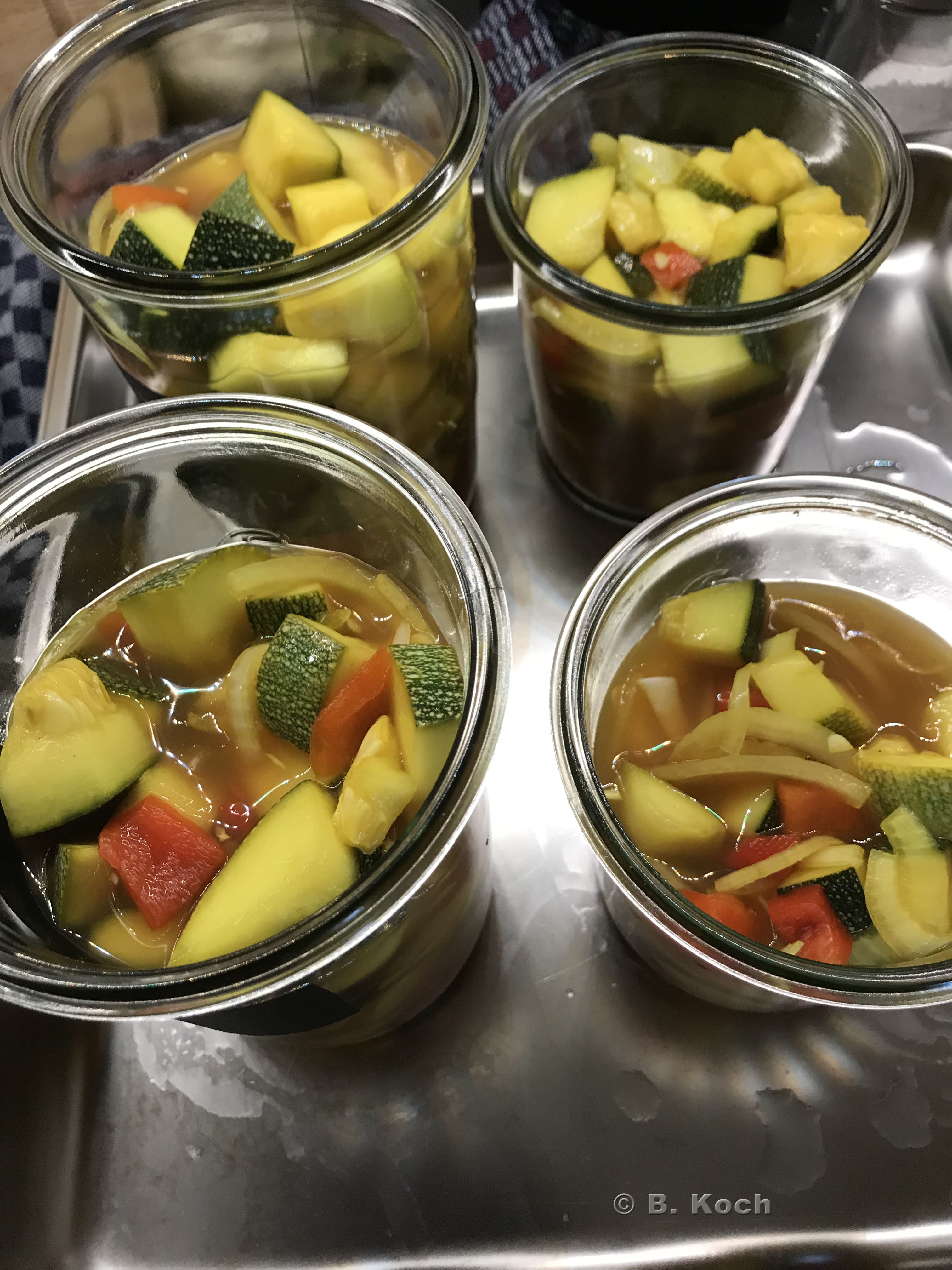 Eingelegte Zucchini Süß Sauer Mit Curry - Cuisine Rezept