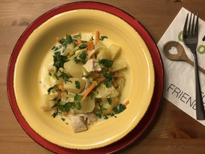 Gentse Waterzooi met kip - Genter Eintopf mit Hähnchen